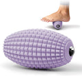 Vibrating Massage Ball with Magnetic Rolling Head, Handheld High-Frequency Vibration Massager, 3 Speed Levels, Rechargeable Silicone Massage Roller for Gym, Office, and Travel Use (Purple)