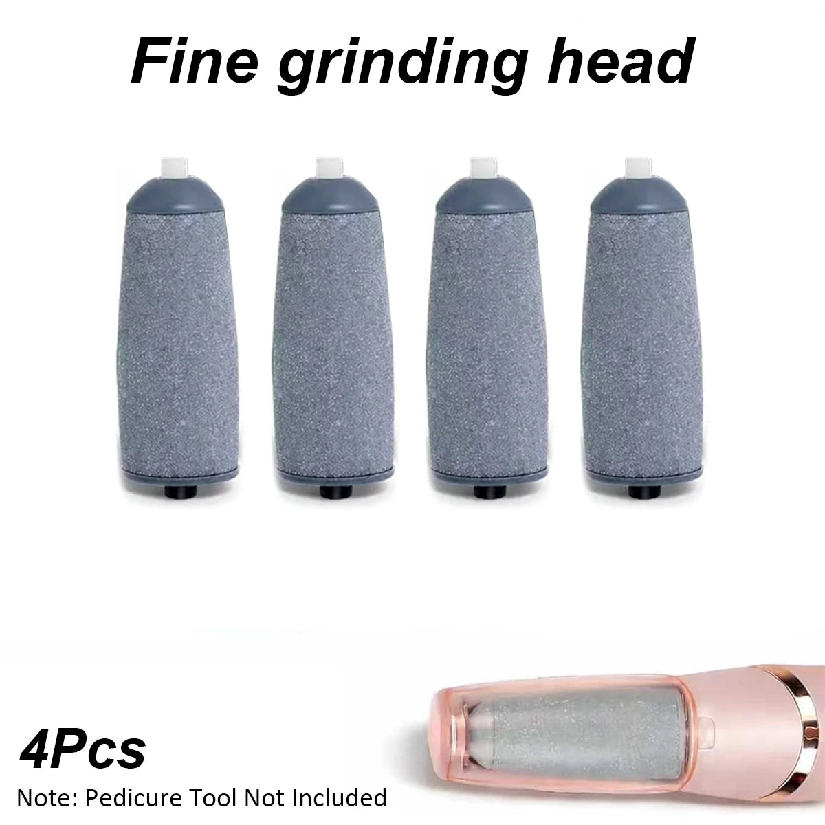 12-Pack Replacement Grinding Wheels, Suitable for Finishing Touch Flawless Pedi Electric Pedicure Tool Replacement Grinding Heads, (No. 6 Coarse Grinding Wheel + No. 6 Fine Grinding Wheel)