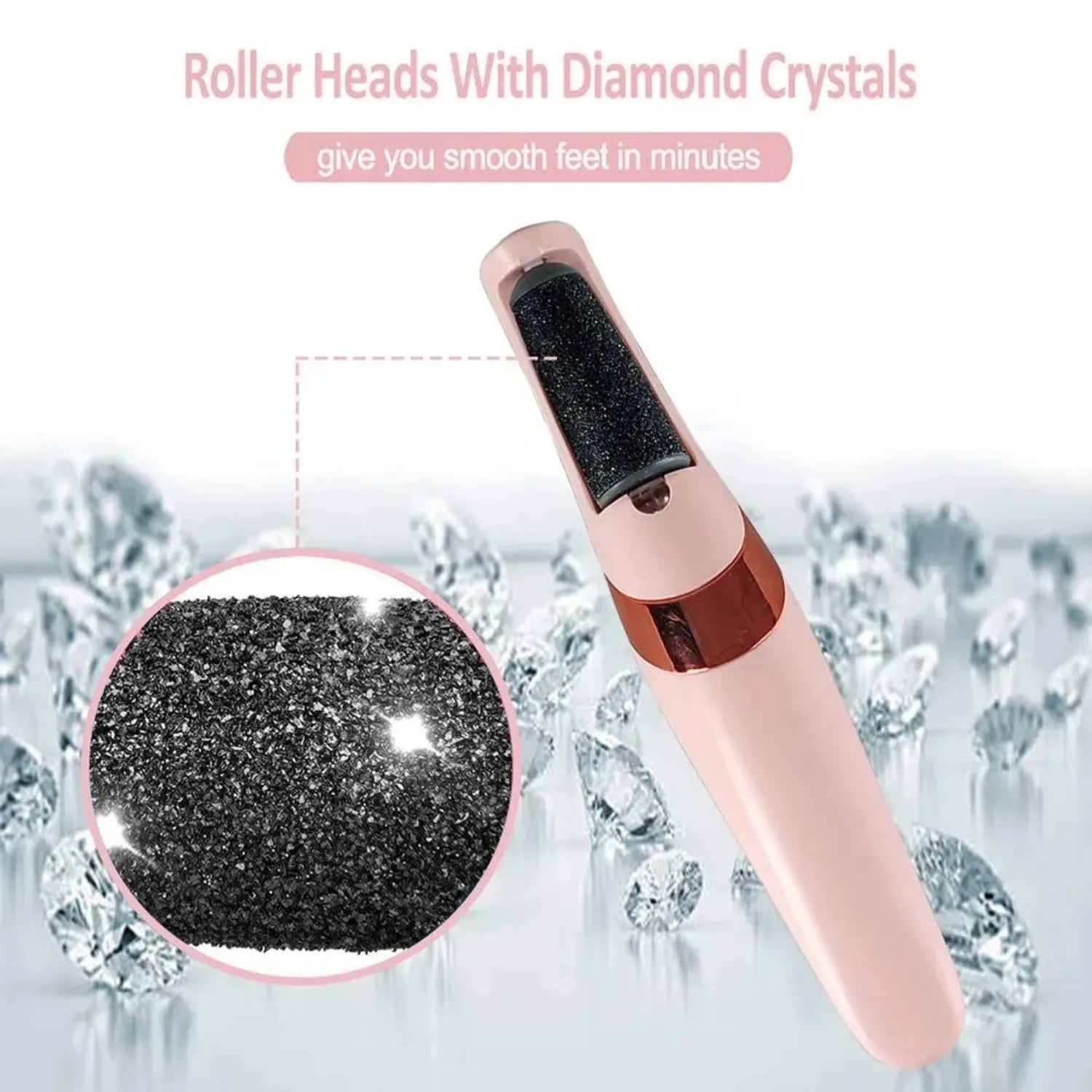 Cordless Rechargeable Electric Callus Remover, Foot File for Dry Coarse Skin Removal on Heels, for Women & Men
